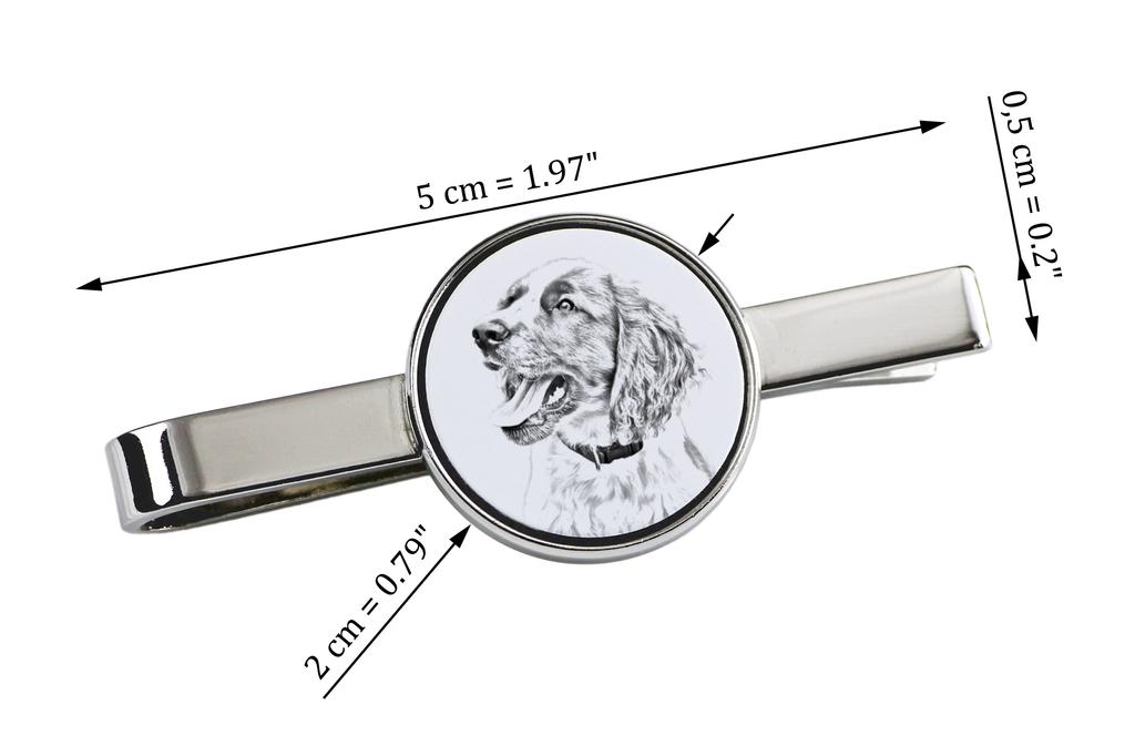 Springer Spaniel inglés - alfiler de corbata con perro, alfiler de corbata personalizado, un regalo único para un hombre de la marca Art-Dog