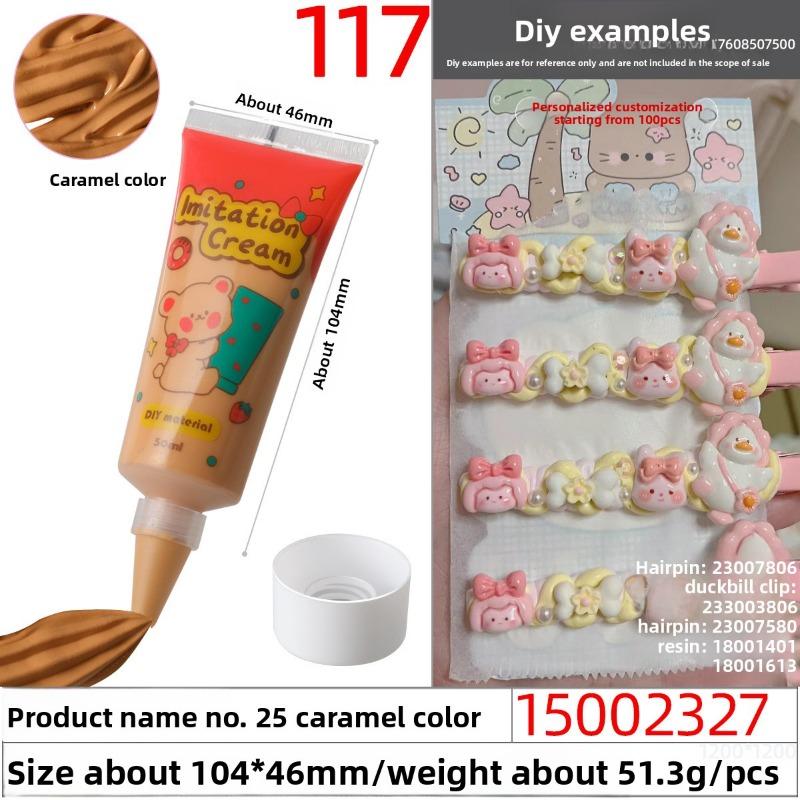 50g Eco-friendly and Easy-to-squeeze Simulated Cream Glue, Handcrafted Cream Glue Oil Glue