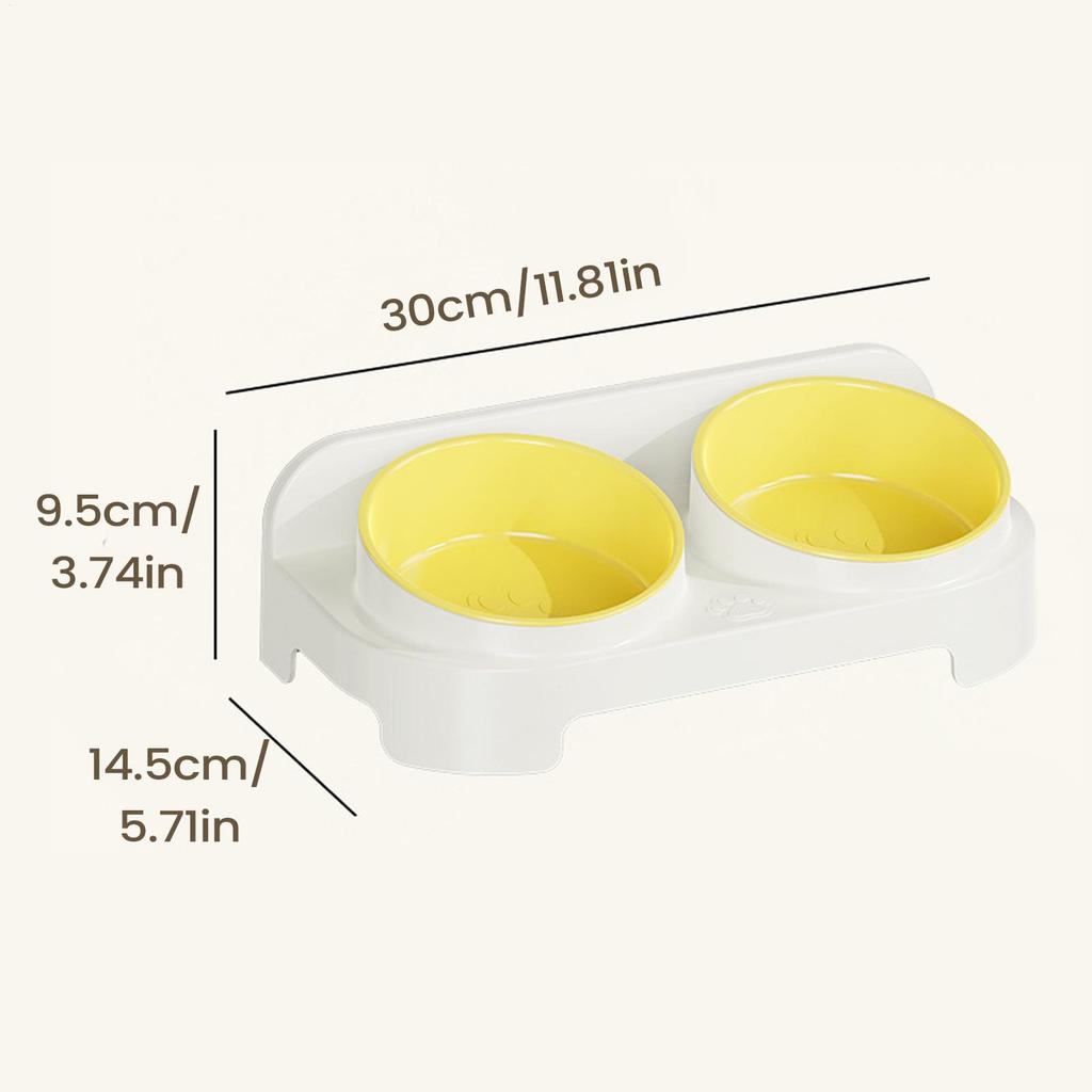 Raised Cat Bowl Spill Proof Non-Slip Pet Feeding Station Dog Food Bowls Elevated Cat Dish For Feeding Kitten Puppy Small Medium