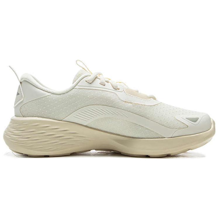 New LiNing Light Cloud Anti Slip Wear Resistant Low Top Casual Running Shoes Women's Ecru ARSU128-4