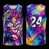 2026 New Dragon.Ball Vegeta Vest NO.23 24 77 11 45 1 2 34 Anime Adult Men's 3D Printed Special Basketball Jersey Vest Kids Y2k