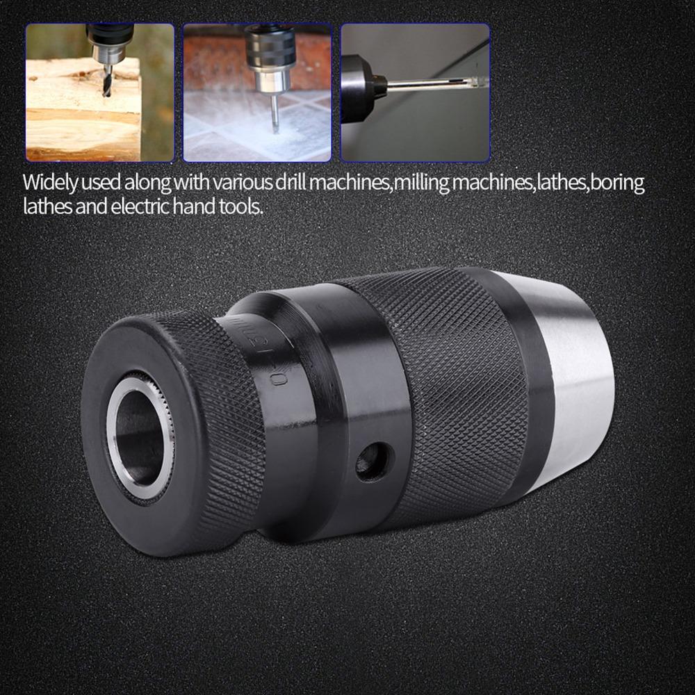 0-13mm Capacity Keyless Drill Chuck 1/2" Mount Lathe Chuck Durable Drill Press Chuck For Lathe