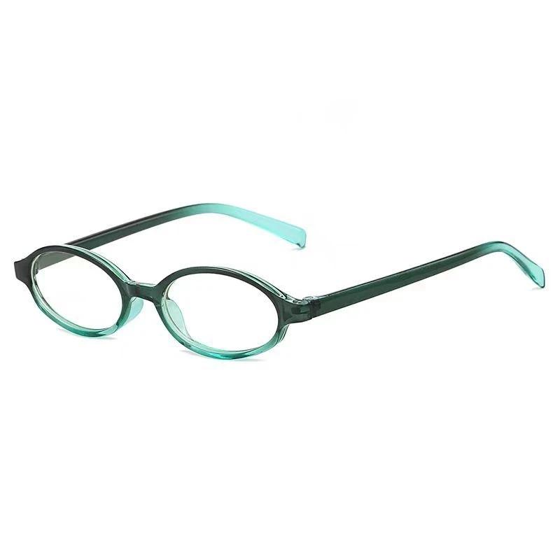 Unisex Small Frame Minus Diopter Eyeglasses Fashion Oval High Definition Myopia Eyewear Ultra Light Near Sight Goggle 0 To -4.0