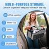 Smof Foldable Car Storage Box with Multiple Pockets and Drink Convenient storage for car and passenger Large capacity for organizing and Holder.