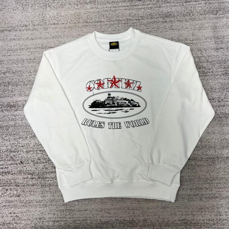 26 American Streetwear Graphic Print Crewneck Sweatshirt Loose Fit Teens