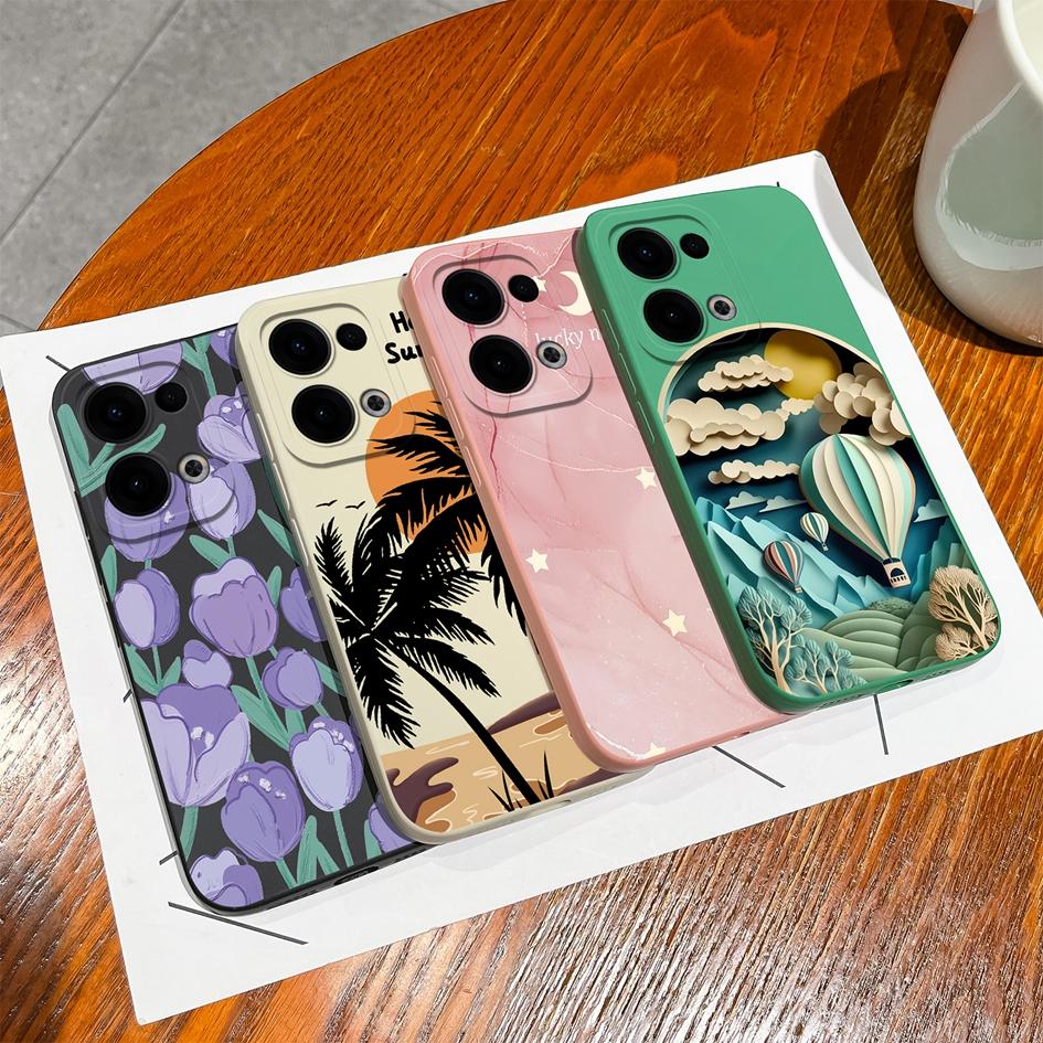 Pentru Oppo Reno13 Pro 12F Realme C75 Realme 14 Pro Plus F27 A3 NFC A40 A40m A60 Huse Drăguț Panda Broască Silicon Lichid Moale Anti-Alunecare Husă Pentru Oppo Carcasă