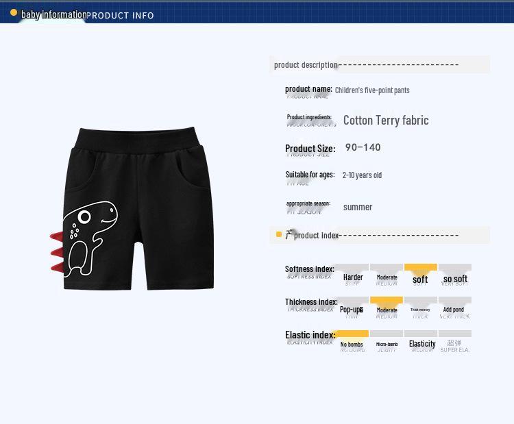 27kids 2024 Summer Korean Style Children's Capri Pants - Trendy Baby Wear