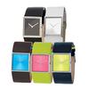 Orologio da donna Lanjjeu La-670 in pelle colorata quadrato