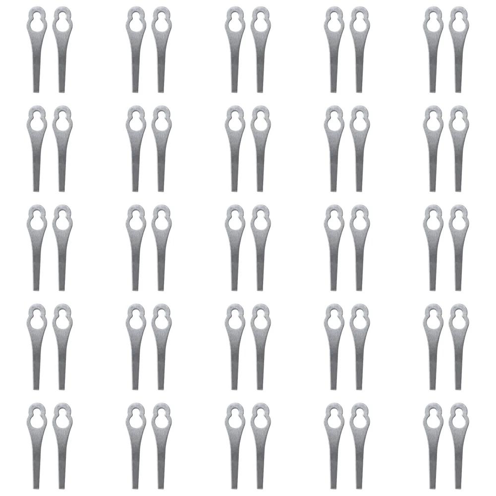 2-50PCS  Lawnmower Blades Mowing Machine Blades Spare Parts Grass Cutting Metal Blades Lawn Garden Power Tool Accessories