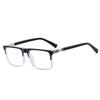 High Quality Reading Glasses Men Anti Blue Light Presbyopia Eyewear Black Red  Frame Spring Leg Fashion Eyeglasses