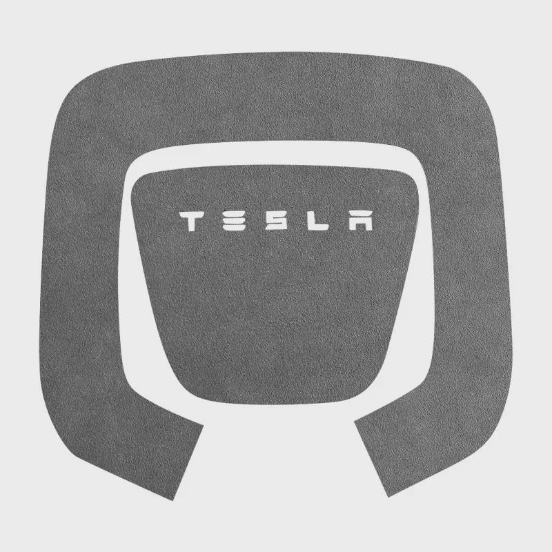 Alcantara Suede Sticker for Tesla Model 3 Steering Wheel Speaker Button