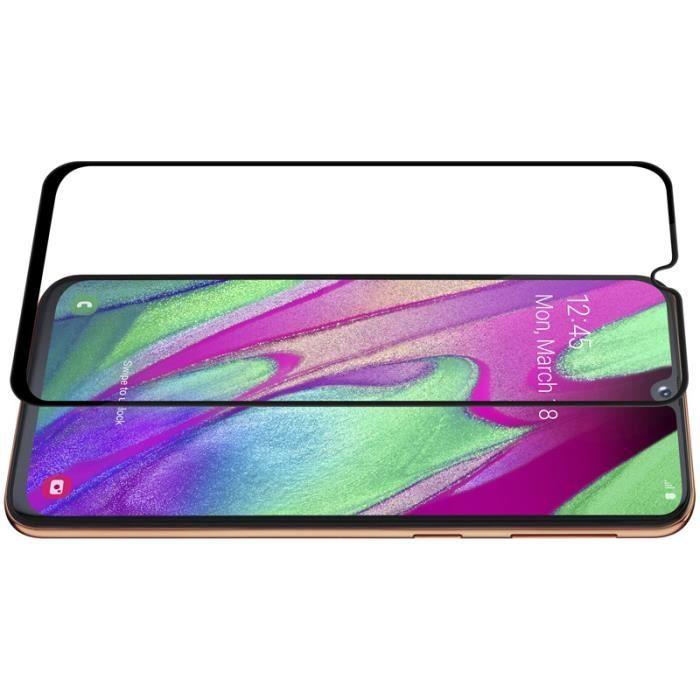 Film samsung a40 protection ecran verre trempé,9h dureté, ultra clair protecteur d'écran pour samsung a40