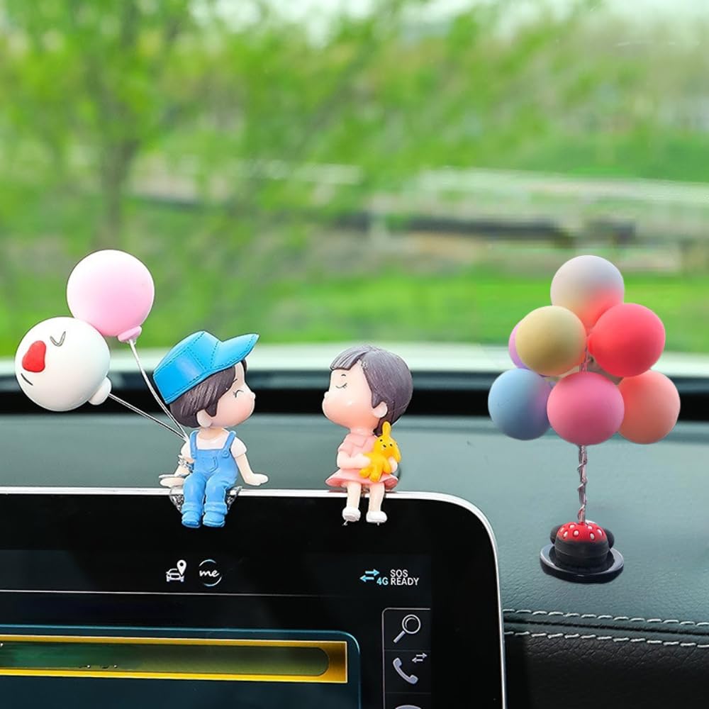 Itisyou Car Decoration, Car Decoration, Interior Accessories, Cute, Couples, Balloons, Resin, Birthday, Car Accessories, Car Accessories