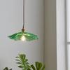 Nordic All-copper Restaurant Chandelier Modern Simple Creative Lotus Leaf Internet Celebrity Aisle Crystal Glass Bedside Lamp