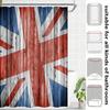 Weathered Banner Design Shower Curtain With 12 Hooks 180X 180Cm Bathroom Decorative Bathtub Shower Curtain