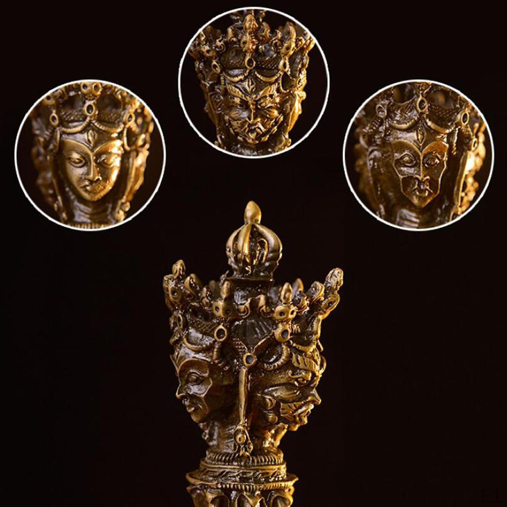 Dorje Buddhist Vajra Amulet Tibetan Buddha Metal Handmade Ornament Suitable for Meditation