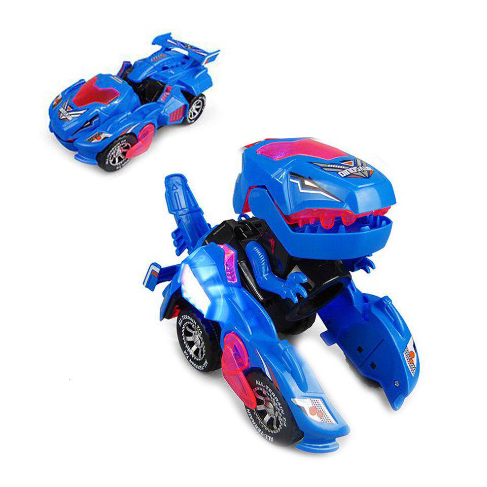 Transforming Dinosaur LED Car T-Rex Toys With Light Sound Electric Toy