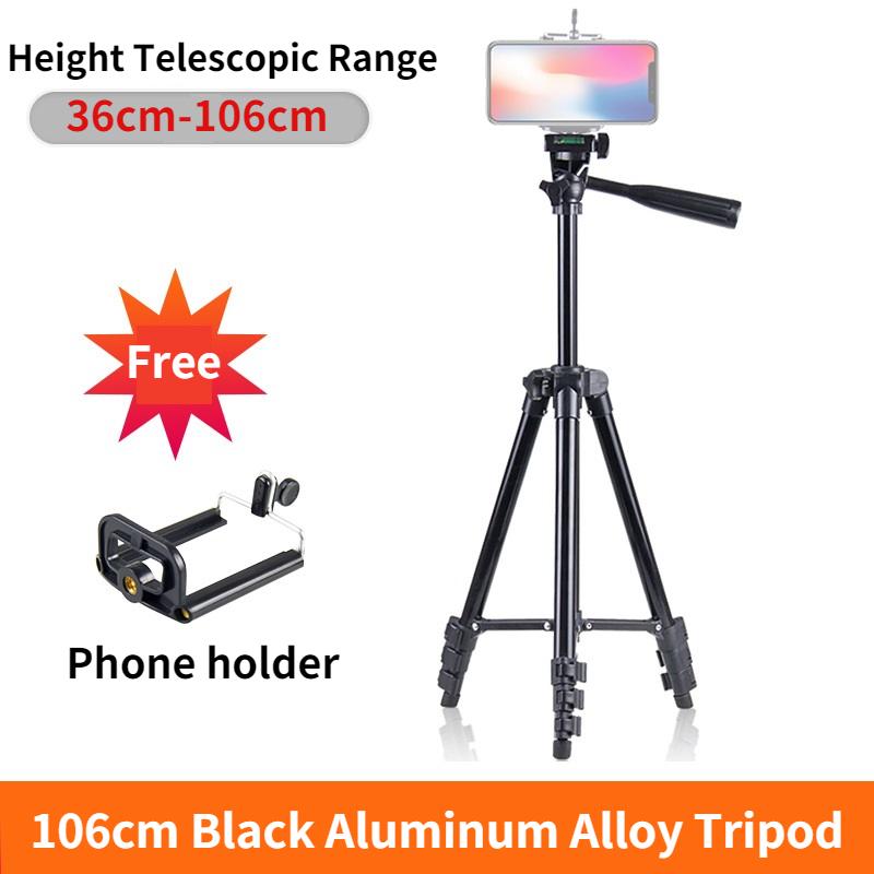 

Многофункциональный штатив из алюминиевого сплава для мобильного телефона, камеры, поддержка в реальном времени, портативный штатив для телескопа 106cm