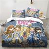 Kreslený B-Bratz 3D Tisk Kawaii Dívčí Ložní Souprava Jednolůžko Twin Full Queen King Size Ložní Souprava Dospělý Dítě Dívky Ložnice Ložní Prádlo Dárek