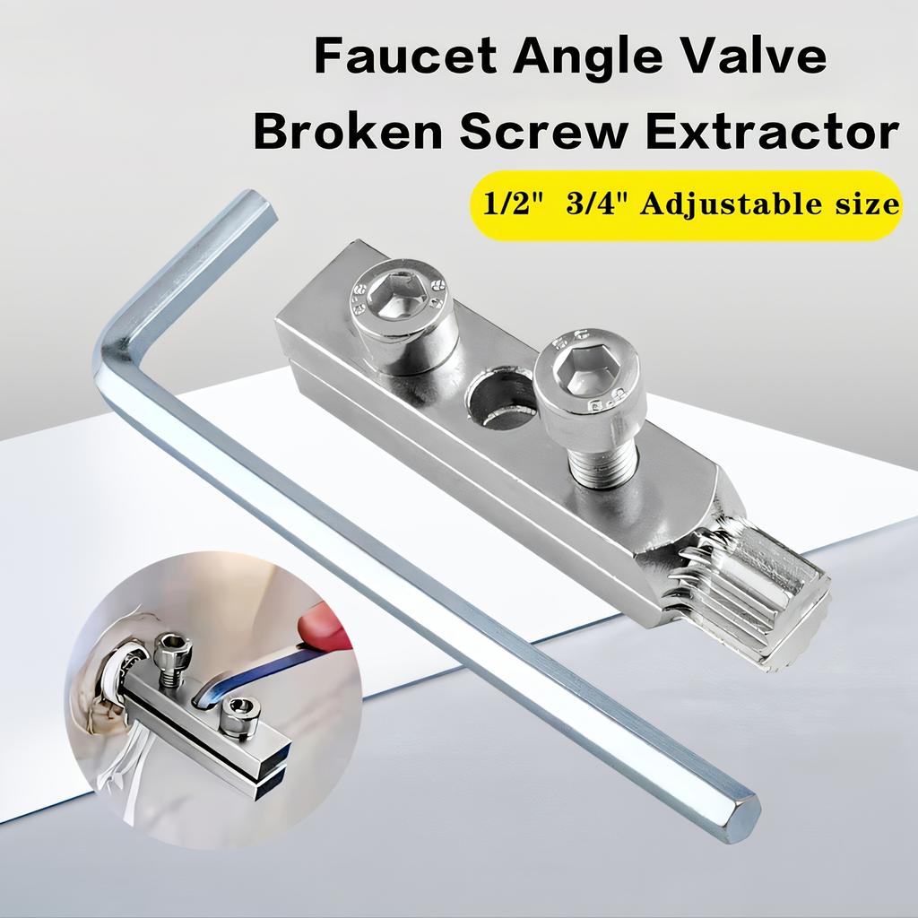 1 Set of Adjustable Metal Pipe Breaker Removal Tool Kit, Faucet Quick Thread Extraction Tool, 4mm and 6mm Nut Universal Extractor, Disassembly Tool