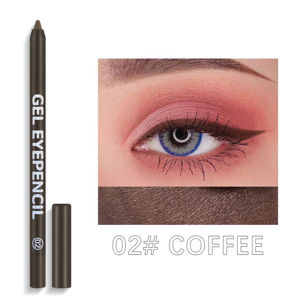 Eyeliner Pencil Easy-Colored Waterproof Sweat-Proof Non-Smudge Beginner Color Eyeliner Waterproof Non-Smudge Pseudo-Fine