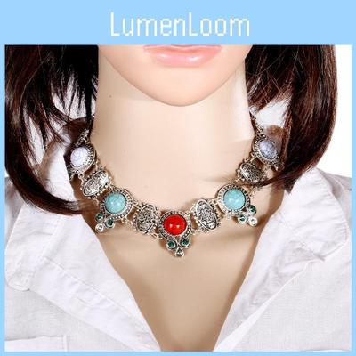 European Style Vintage Necklace With Electroplated Finish For Everyday Wear