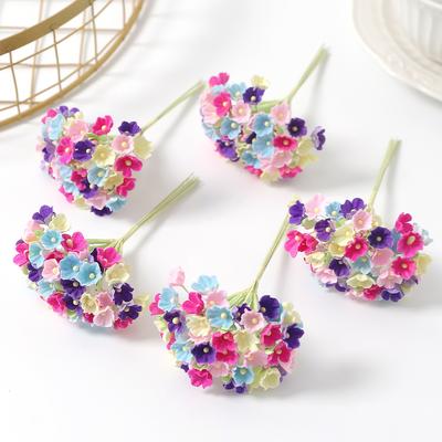 1 Stück Künstliche Blumen Mini-Bouquet 11CM Kunstblume für Heimdeko Hochzeitsdekoration Braut DIY Bastelgeschenk Girlandenzubehör