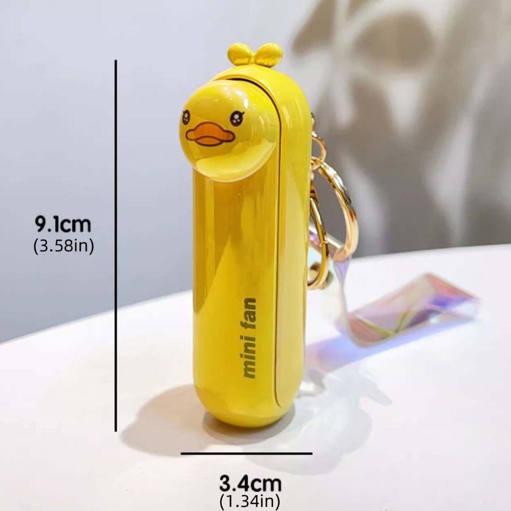 Lightweight Keychain Fan 3 Speeds Handheld Fan Small Pocket Mini Folding Fan Outdoor Travel