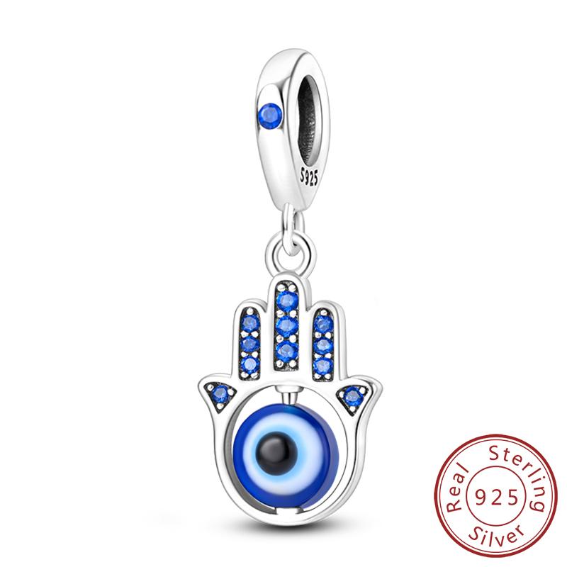 Copper Charms Beads Devil'S Eye Cross Angel Charms Fit Original Charms Bracelets Pendants Fine Diy Jewelry Making For Women