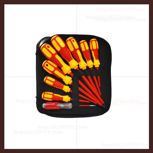 

Набор ручных инструментов электрика Магнитная отвертка Изолированные биты Phillips Шлицевые Многофункциональный набор инструментов электрика Идеально для H