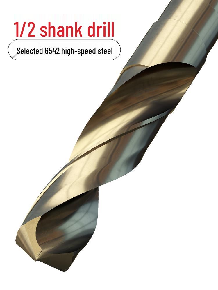 Bailey High-Speed Steel Reduced Shank Twist Drill Bit for Metal, Iron, Aluminum, Stainless Steel