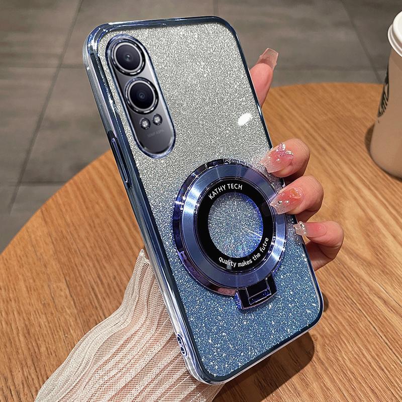 

Роскошный чехол для телефона с магнитной присоской и подставкой для OPPO Reno 11 10 9 8 12 Pro Find X7 6 Pro A 97 96 95 94 93 Противоударная защитная накладка OPPO A97&Case & Holder синий