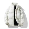 Unisex Oversized Daunenjacke Winter Warm Baumwollmantel Stehkragen Lockerer Schnitt Einfarbig Herren Damen M-8XL