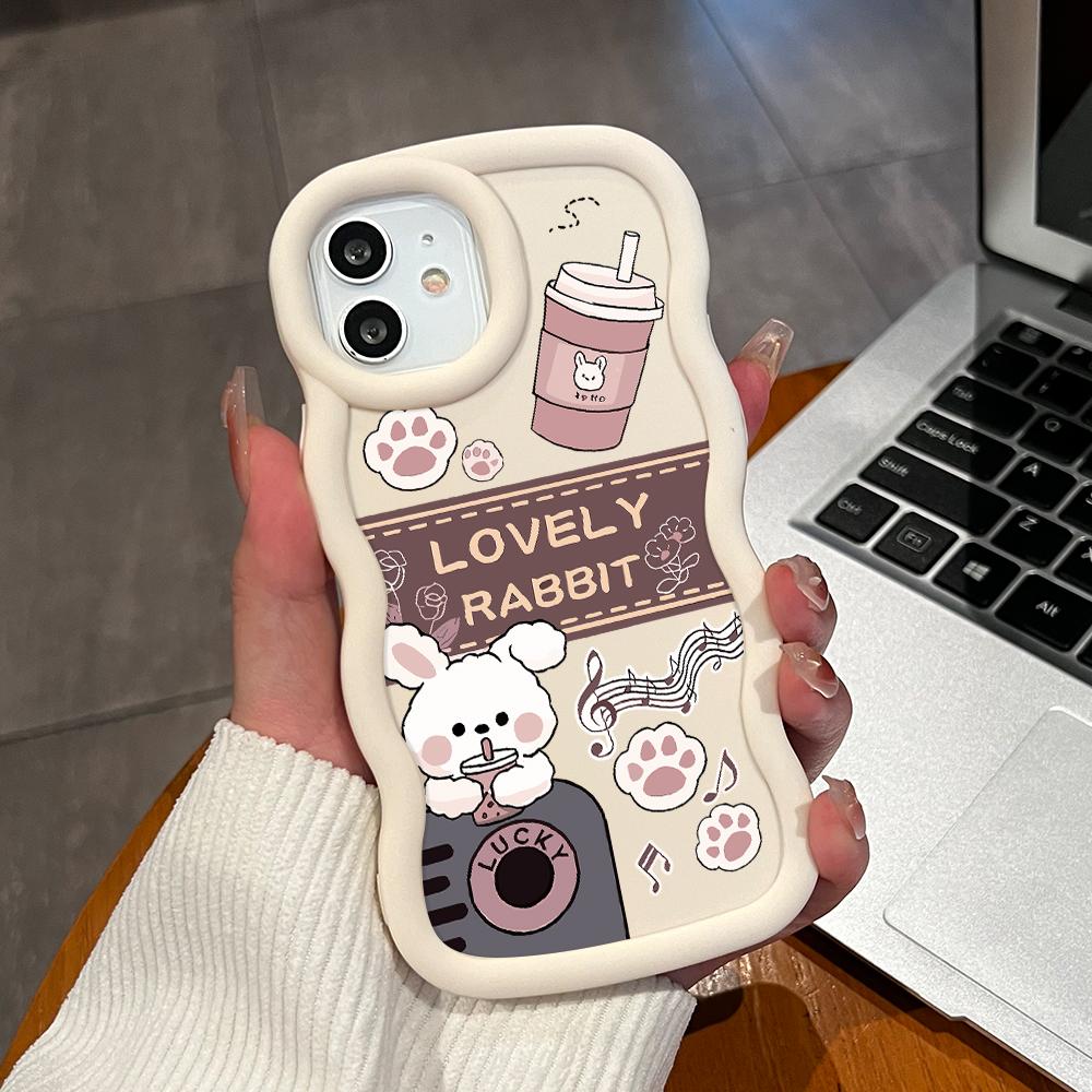Big Wave Edge mykt silikonmateriale Macaron telefondeksel Støtsikkert beskyttende gummideksel til iPhone Samsung Huawei Honor Xiaomi Redmi OnePlus Moto