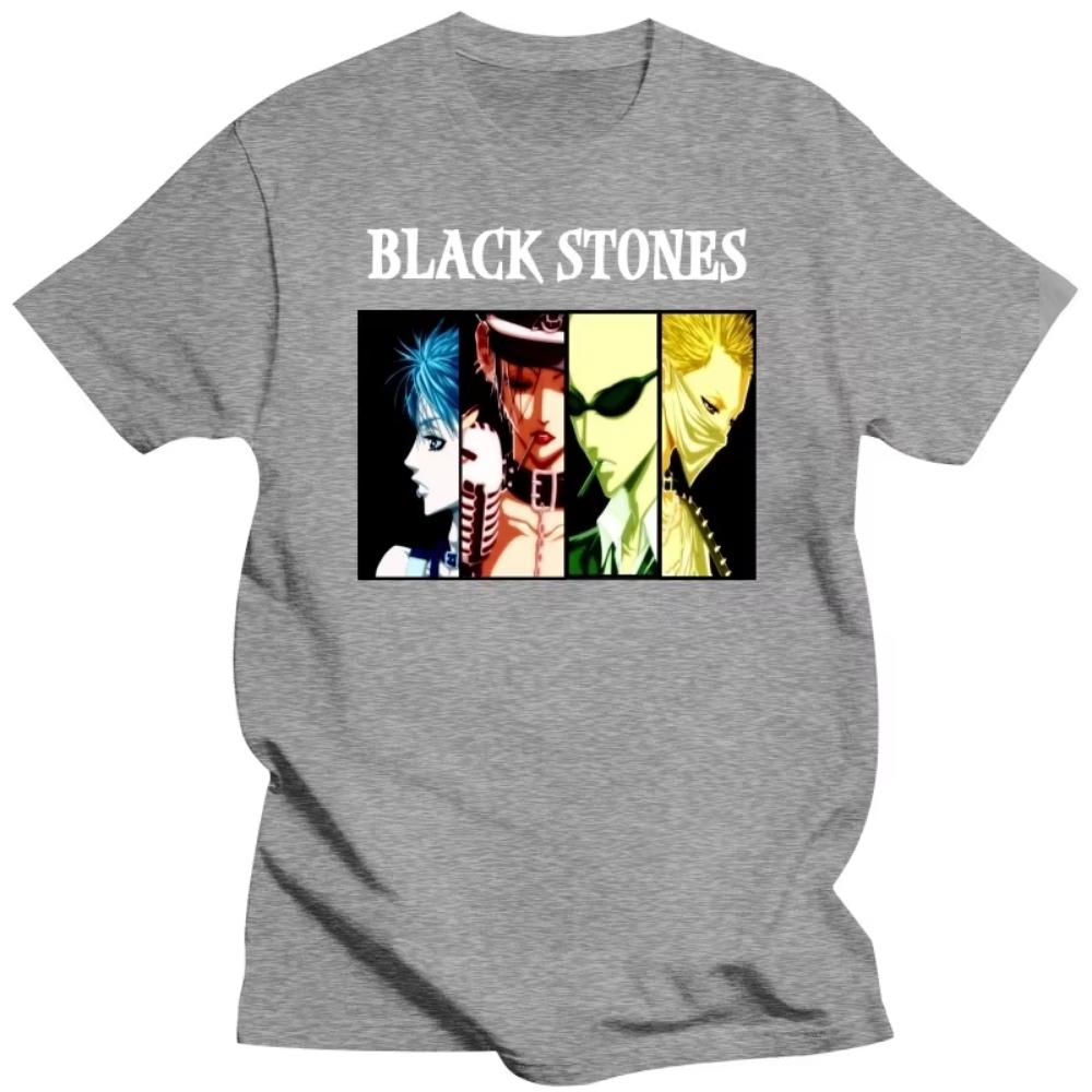 Męskie koszulki Nana Osaki z krótkim rękawem, bawełniana koszulka, fajna koszulka, casualowa, anime, manga, Black Stones, T-shirty, topy, ubrania Ai Yazawy