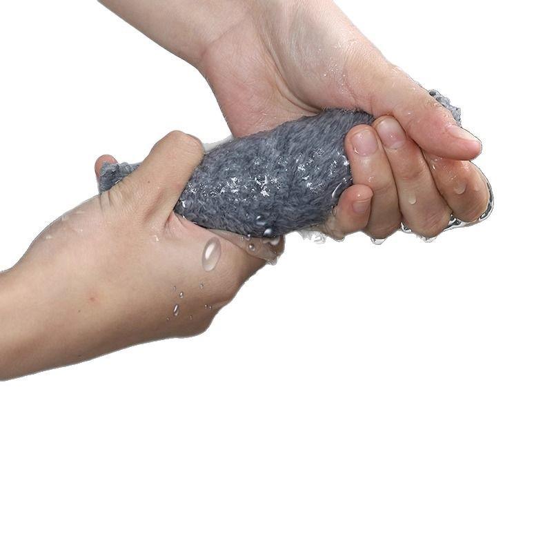 Lint-Free Bamboo Charcoal Dishcloth: Non-stick, Absorbent Kitchen Towel for Efficient Housework and Dishwashing