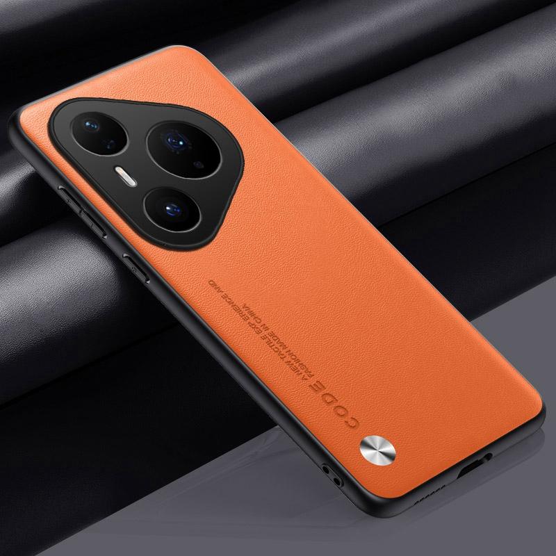 Luxury PU Leather Case For Huawei Pura 80 Pro Plus Back Cover Matte Silicone Full Protection Phone Case For Huawei Pura 80 Ultra