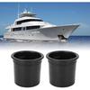 Fockety Cup Drink Holder, 2Pcs RV Cup Holder Insert Replacement Plastic Spilling Proof Drink Can Holder Boat Cup Holder Easy Installation for Boats