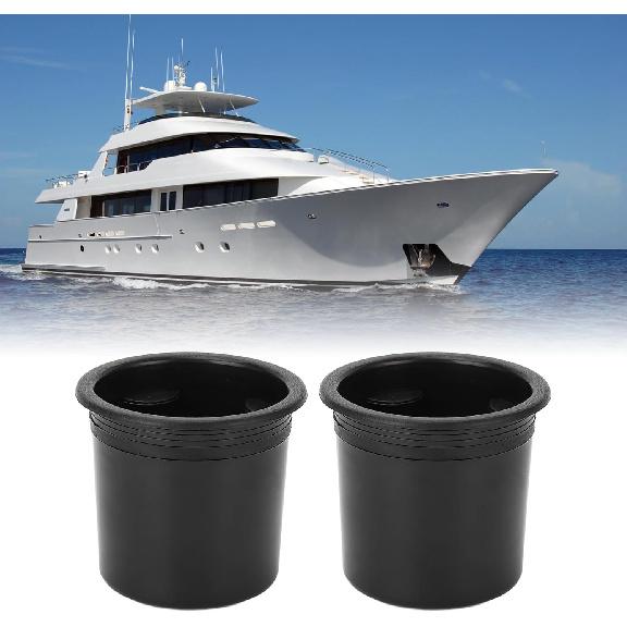Fockety Cup Drink Holder, 2Pcs RV Cup Holder Insert Replacement Plastic Spilling Proof Drink Can Holder Boat Cup Holder Easy Installation for Boats