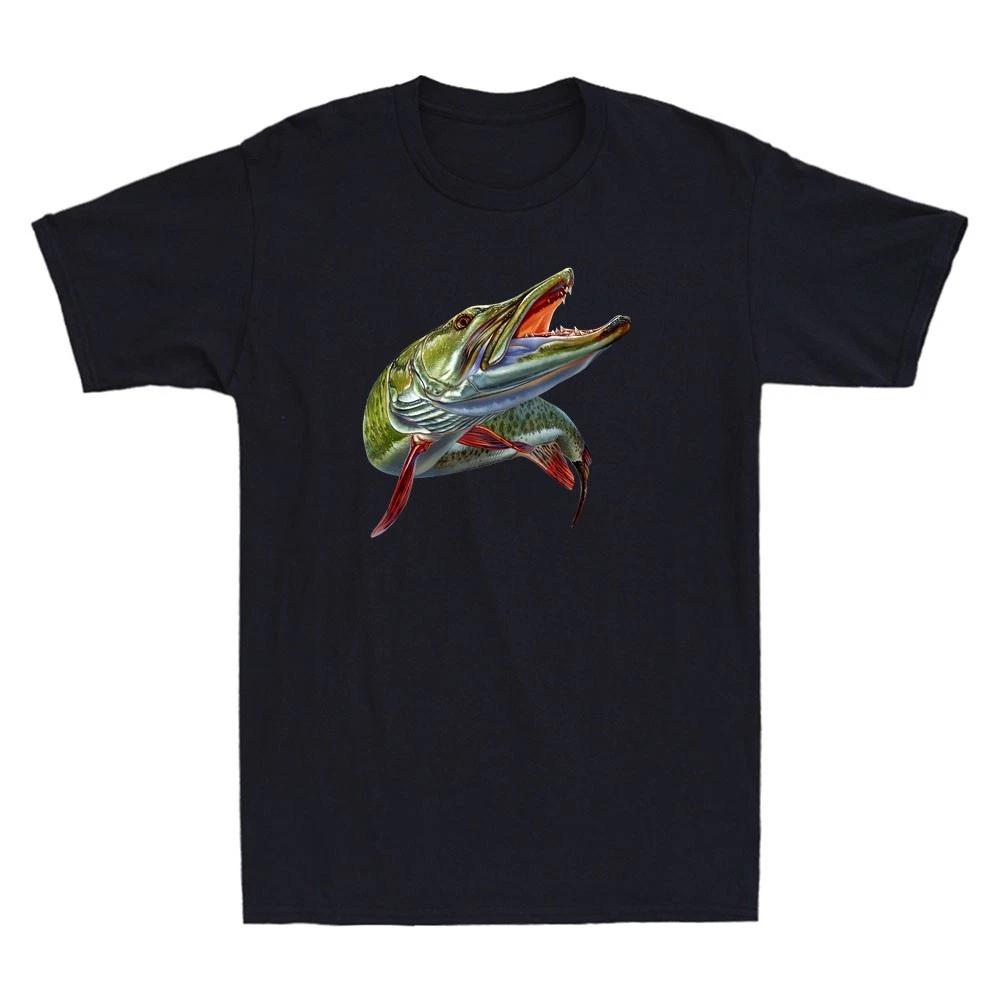 Muskie Hunter Musky Fisherman Lure Fly Fishing Funny Men s Short Sleeve T-Shirt XXXL