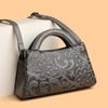 2025 Autumn Vintage Embossing Shoulder Crossbody Bags Large Capacity Leather Casual Tote Bags Travel Commuting Handbags