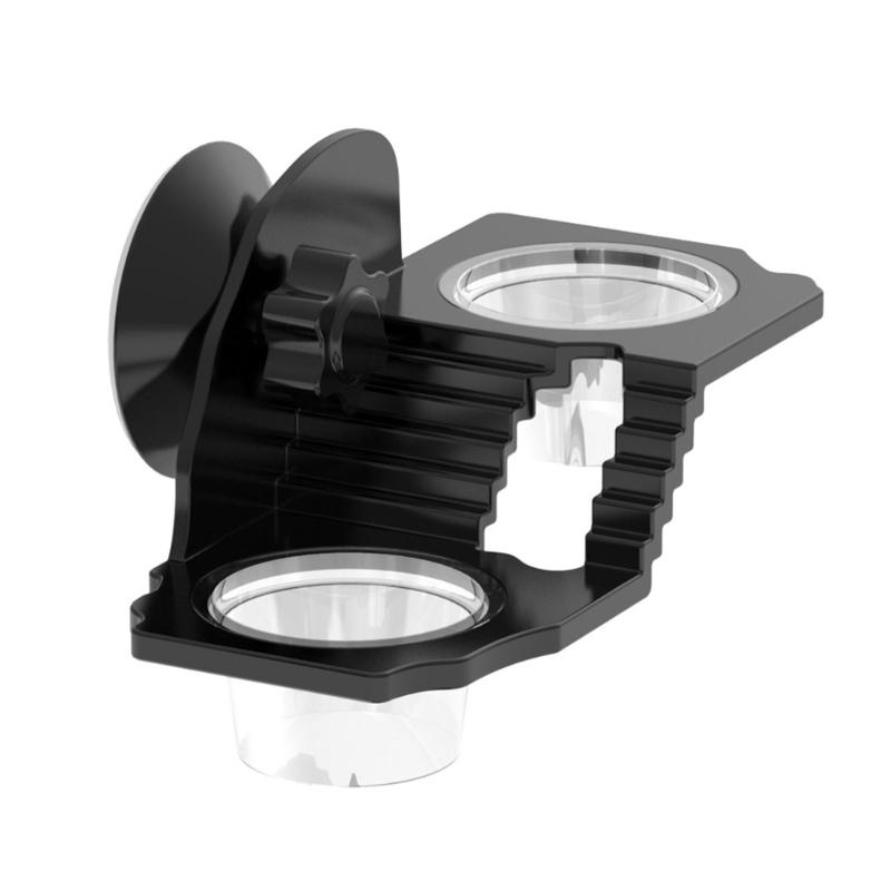 Reptile Terrariums Wall Mount Feeder Multiple Bowl Feeding Dish with Suction Cup for Small Pet Easy Mounting