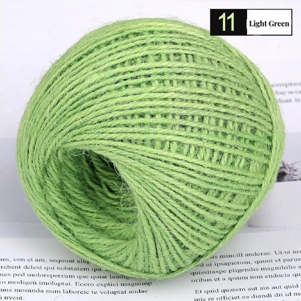 Natural 2MM 50M/Roll Colorful Natural Jute Twine Burlap Rope Burlap String Hemp Rope For DIY Crafts Wedding Gift Wrapping Decor