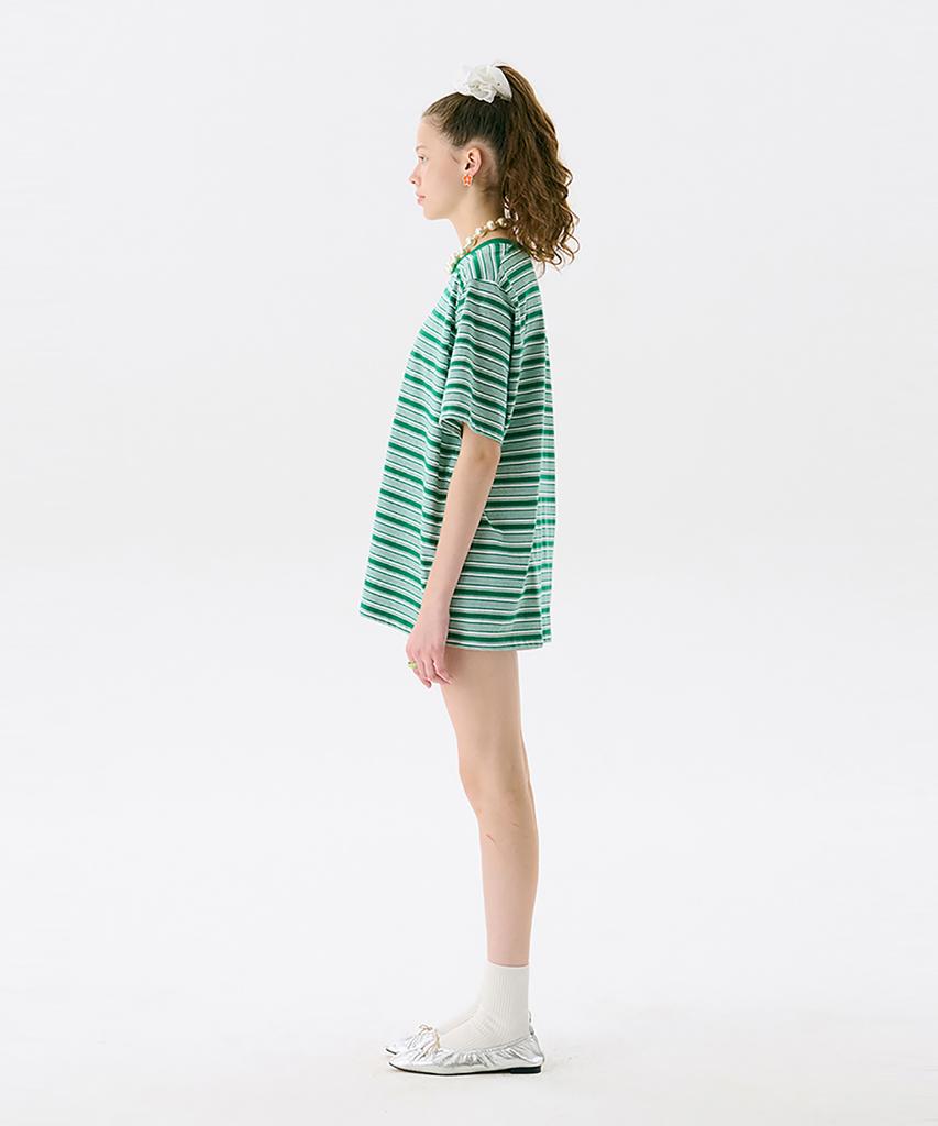 JUNEJUNE SPACE Vol13.Stripe T_Green(Vol13.Stripe T_Green)
