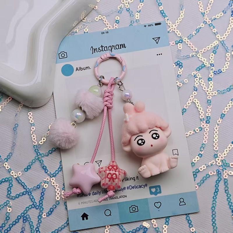 Crayon Shin-chan Toy Keychain Gifts Cartoon Shin-chan Hanging Pendant Keyring Backpack Pendant Charms Keychain for Children Gift