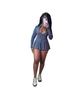 HR24029 Women's Sporty Casual Bodycon Waist-cinching Flared Skirt Set with Safety Shorts