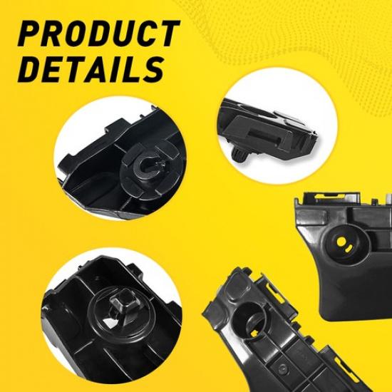 New Front Bumper Retainer Bracket Pair Set For 2012-2017 Toyota Prius C LH RH I