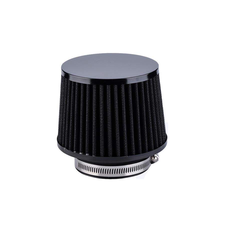 1x 65mm/2.5'' Black Motorcycle Air Filter Pod Rubber Adapter High Cold Universal