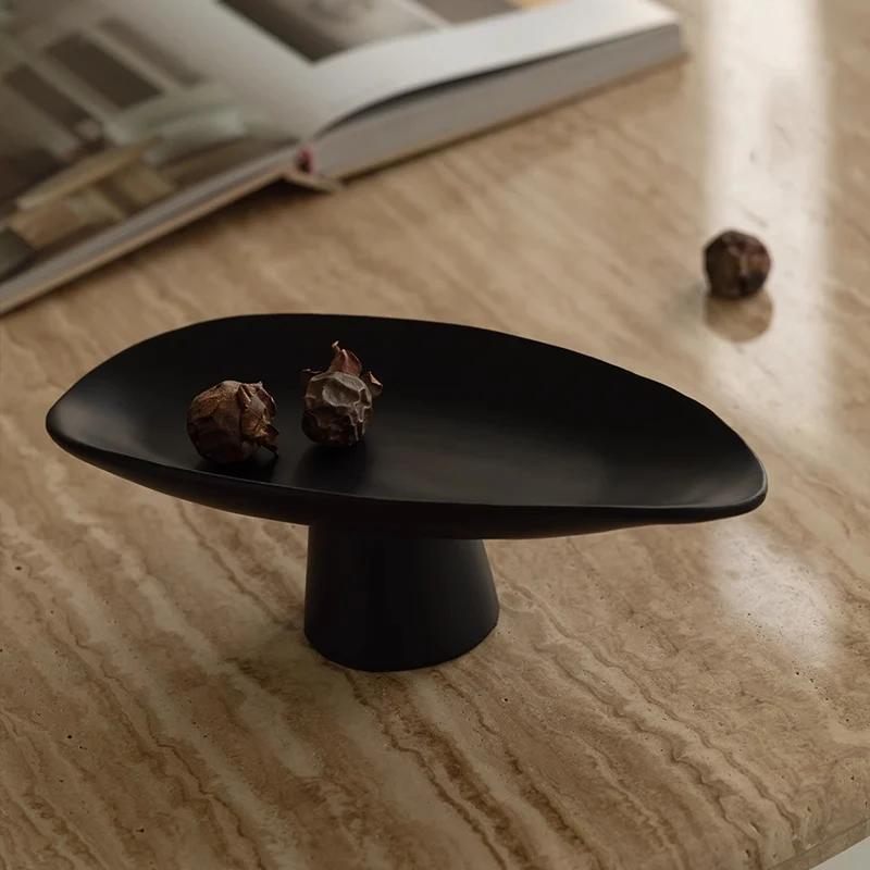 Resin Dry Fruit Tray Dessert Trays High Leg Fruit Plate Cake Trays Creative Snack Storage Tray Decorative Household Products