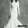 IHUASU Women's  Long Sleeve High Neck Fashion Autumn Winter Casual Dresses Elegant